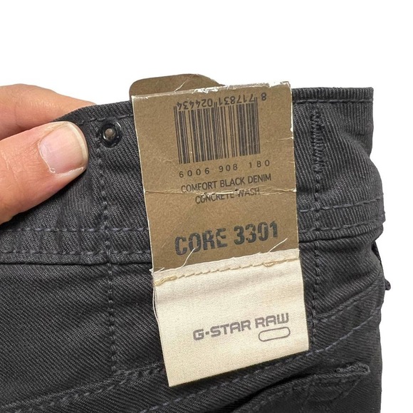 G-Star Raw‎ Core 3301 Straight Jeans Comfort Black Denim - Picture 9 of 12